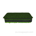 Alfombra de golf de césped plegable para interiores con base de goma